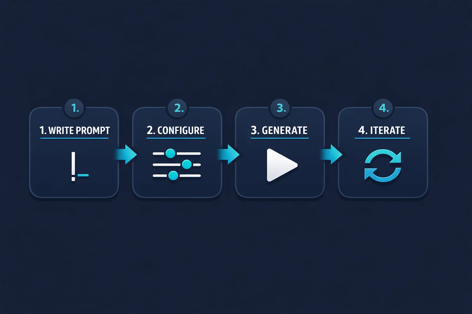 Step-by-step workflow showing how to write a prompt, select settings, and generate video with Sora AI on LumeReel