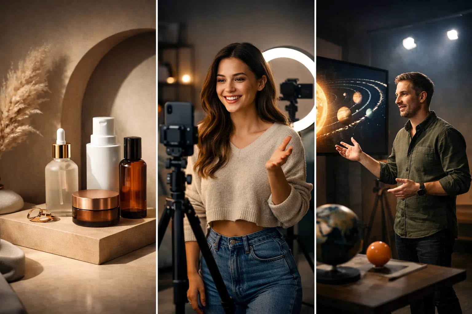 Veo use cases across marketing, social media, and education